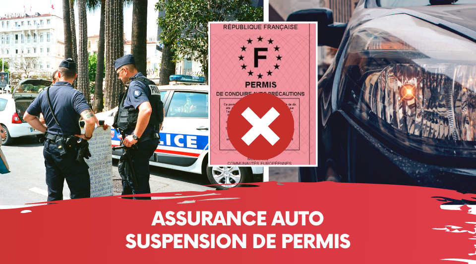 un conducteur se faisant suspendre son permis et perdant son assurance